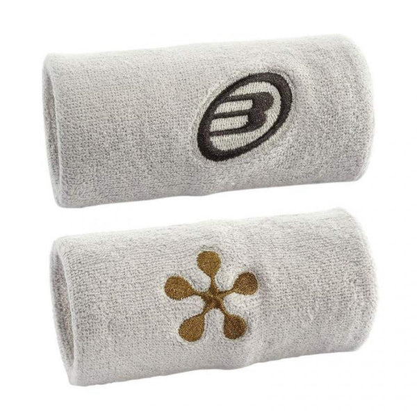 Poignets Eponge Bullpadel Premier Padel Blanc/Gris