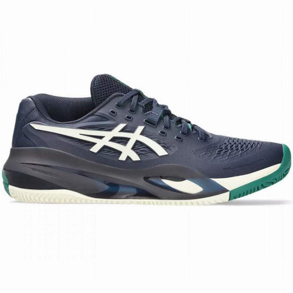 Chaussures Asics Gel Resolution X Clay Bleu nuit/Vert Homme