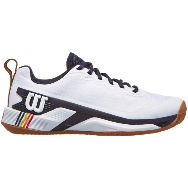 Chaussures Wilson Rush Pro 4.5 Clay Blanc/Bleu Marine Homme 